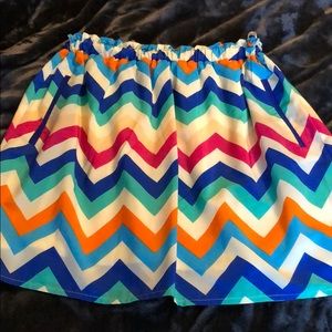 ⭐️Chevron Skirt with Pockets